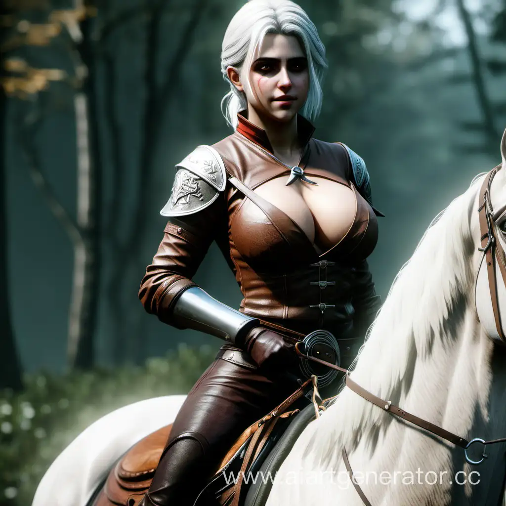 Fantasy-Warrior-Ciri-Riding-Majestic-Stallion