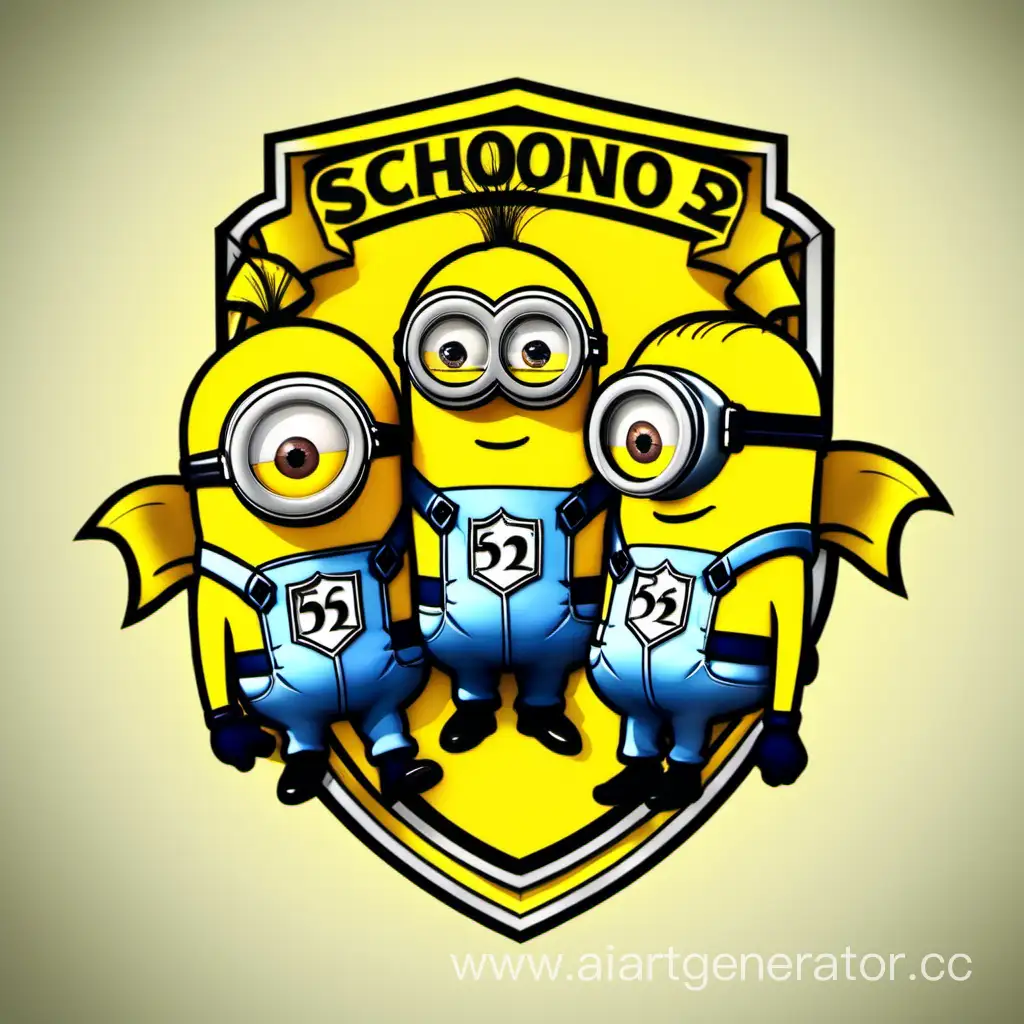 School-52-Emblem-Featuring-Playful-Minions