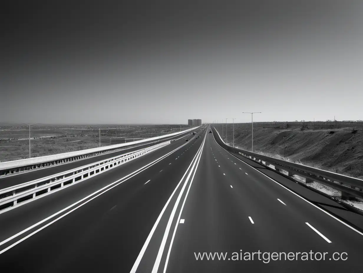 Scenic-Monochrome-Highway-Landscape