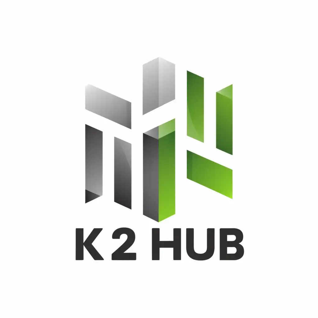 a logo design,with the text "K2Hub", main symbol:Business,complex,be used in Real Estate industry,clear background