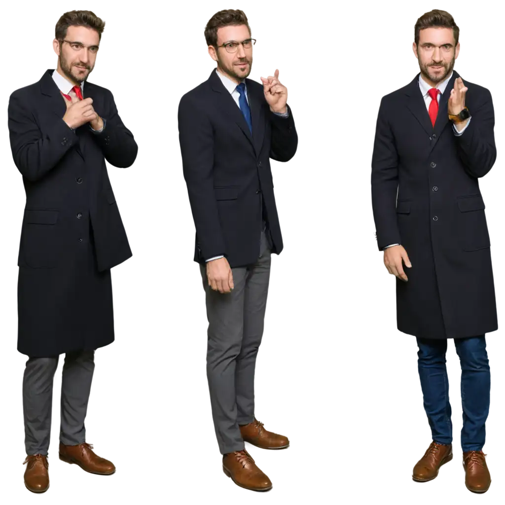 tie coat hafl for men
