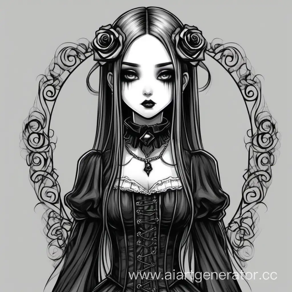 Mysterious-Gothic-Girl-with-Raven