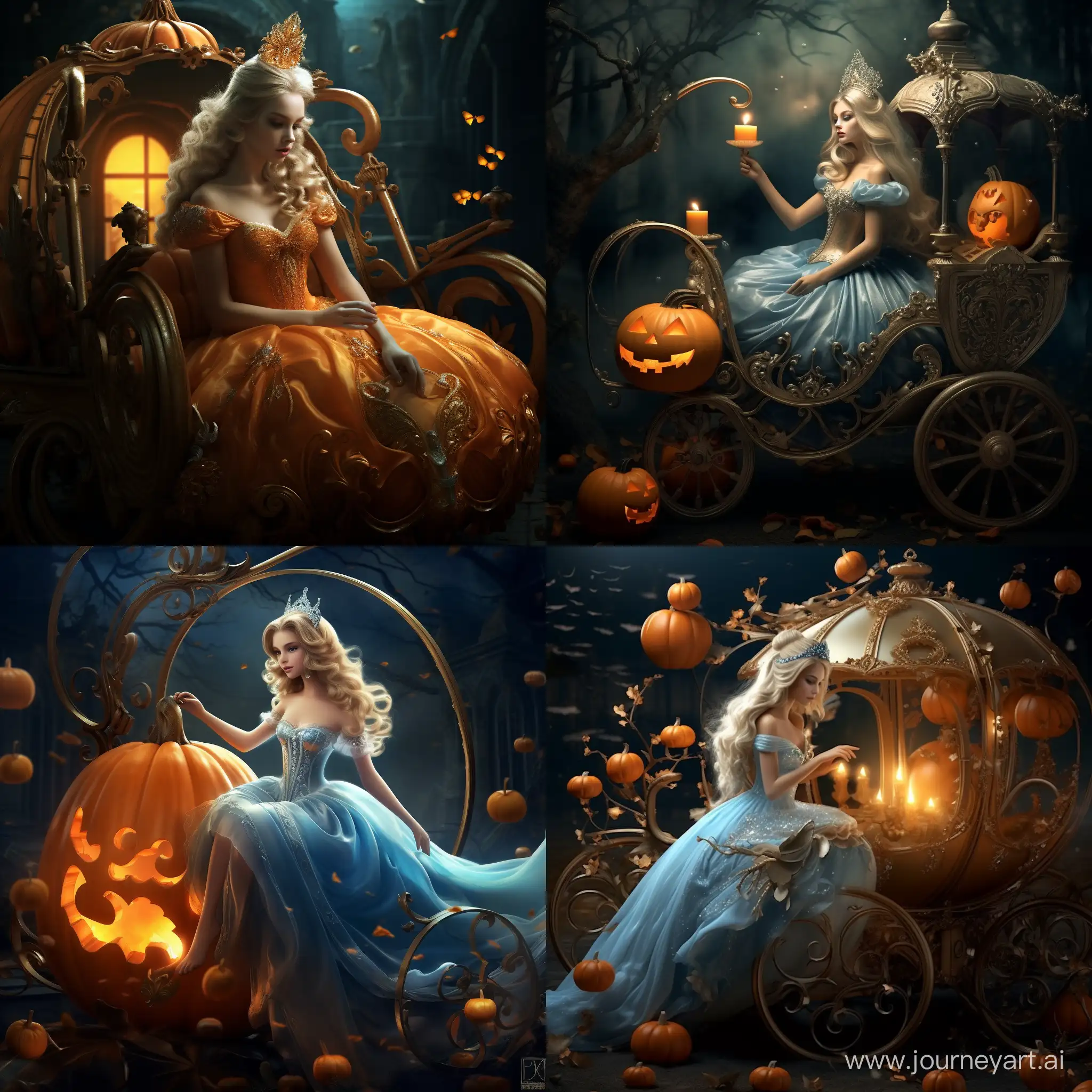 Enchanting-Cinderella-Arrives-at-the-Ball-in-a-Magical-Pumpkin-Carriage