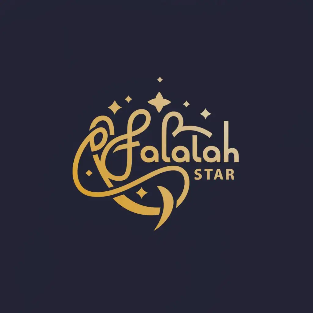 a logo design,with the text "Al Falah Star", main symbol:Falah,Moderate,be used in Religious industry,clear background