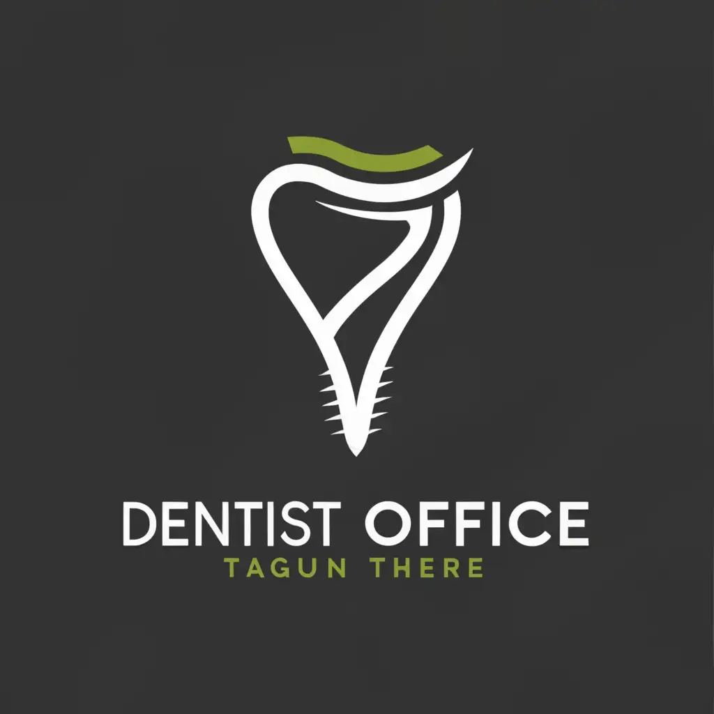 a logo design,with the text 'Dentist's office', main symbol:tooth implant screw,Moderate, be used in Medical Dental industry, clear background