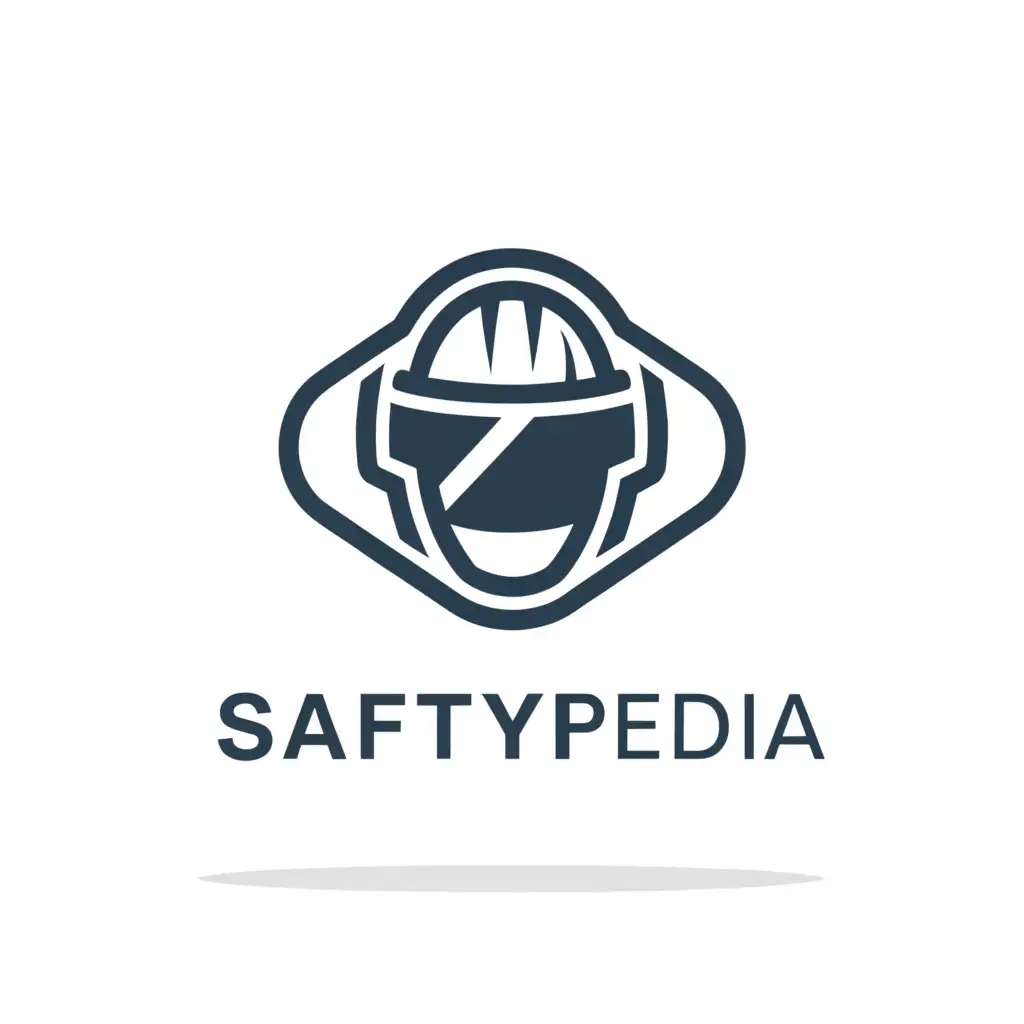a logo design,with the text "Safetypedia", main symbol:Safety,Moderate,clear background