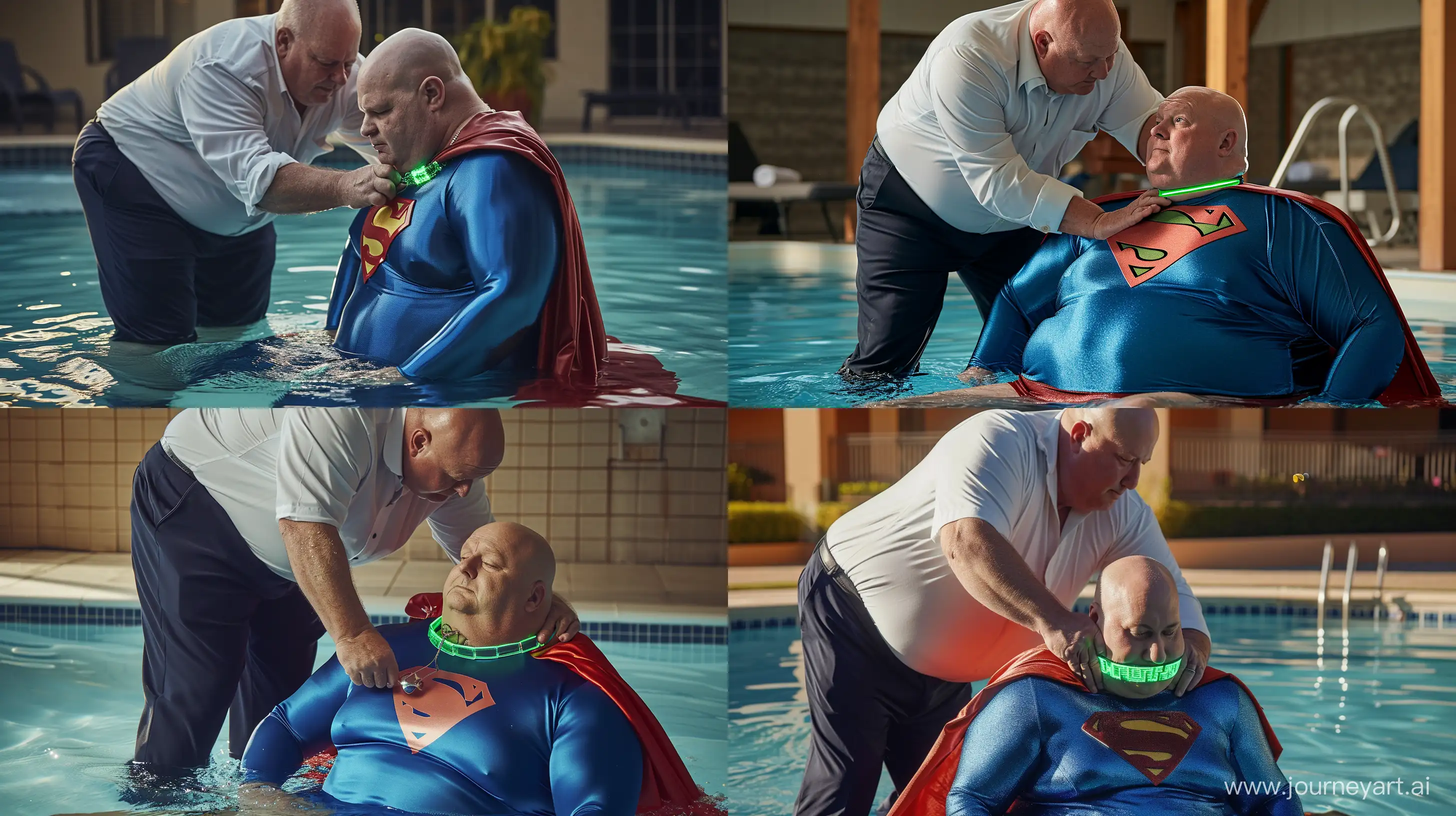 Elderly-Mens-Aquatic-Adventure-Collar-Fitting-and-Superhero-Splash