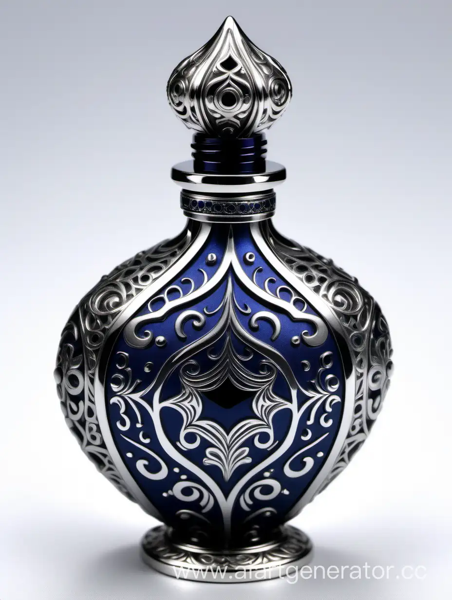 Exquisite-Dark-Blue-Elixir-of-Life-Potion-Bottle-with-Ornamental-Zamac-Perfume-Cap