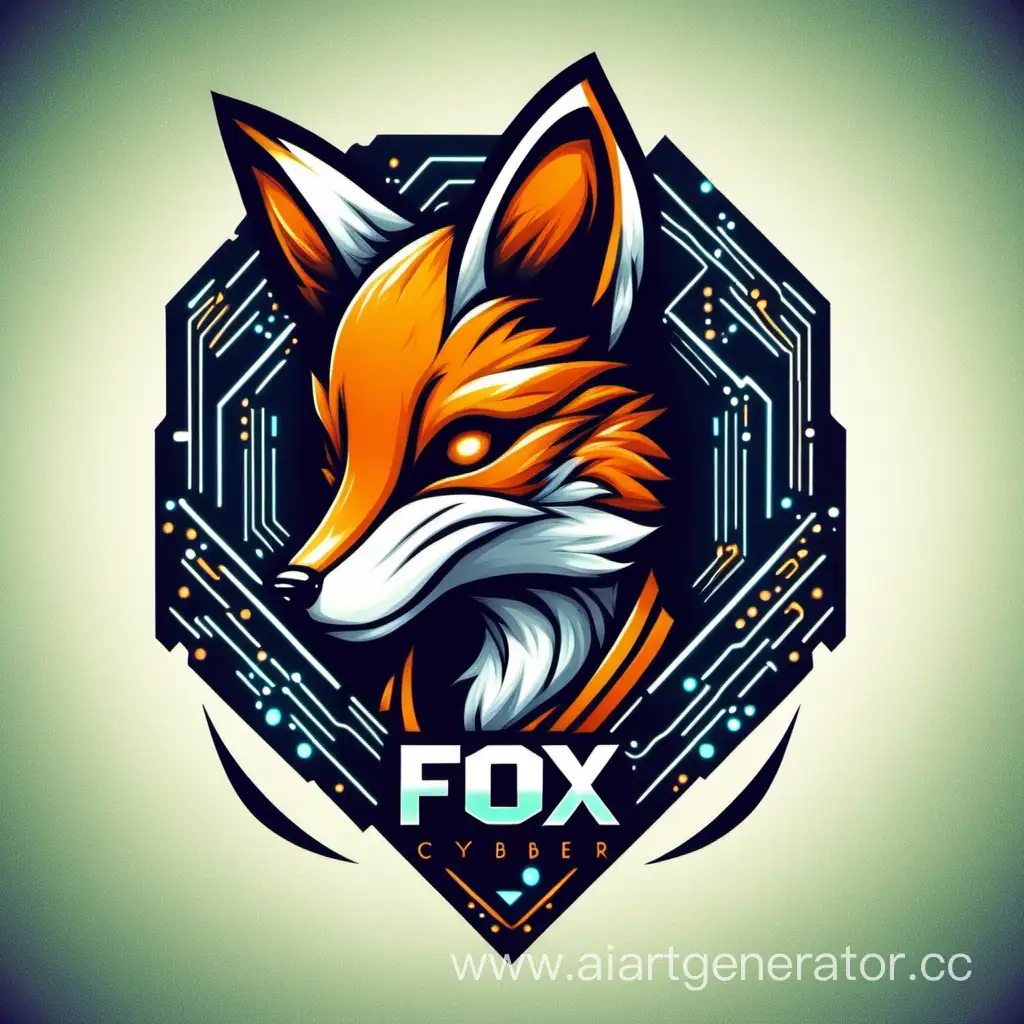 The cyber fox logo