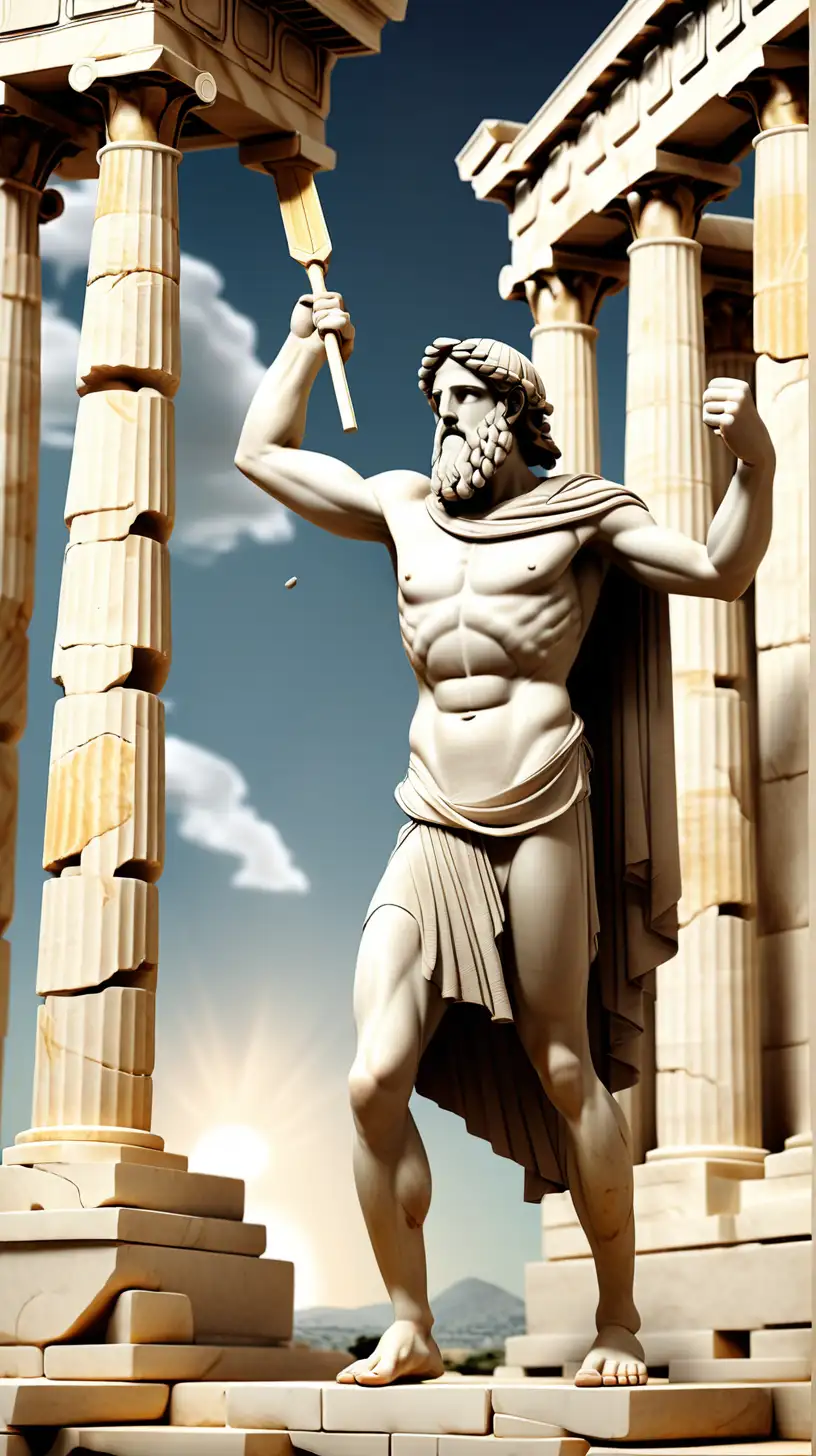 Ancient Greeks Mythological Figures and Architectural Marvels