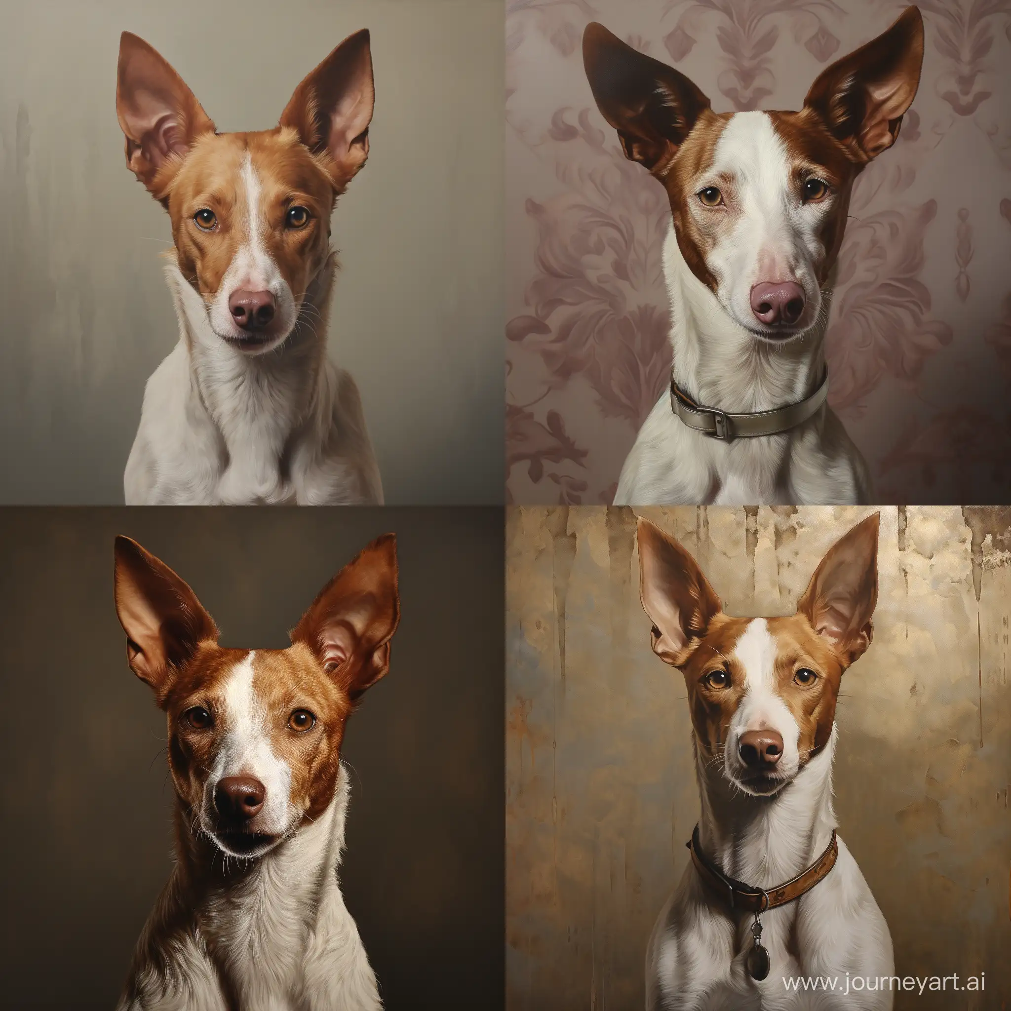 Playful-Podenco-Dog-in-Artistic-Portrait