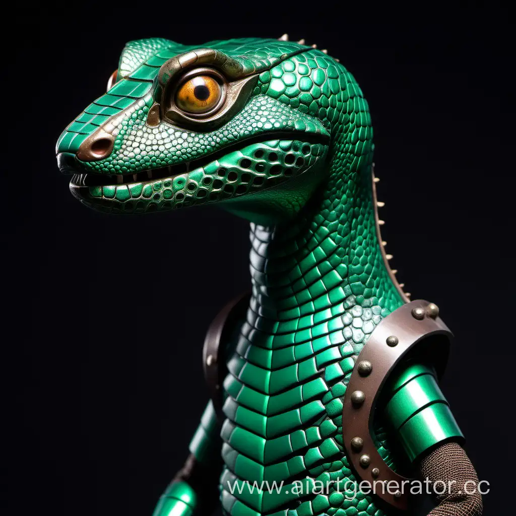 EmeraldColored-Animatronic-Monitor-Lizard-Doll-with-Brown-Eyes