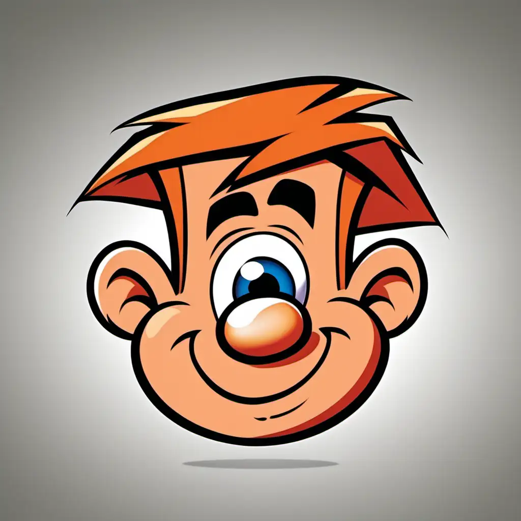 baby Bamm-Bamm from the  flintstones head only icon cartoon