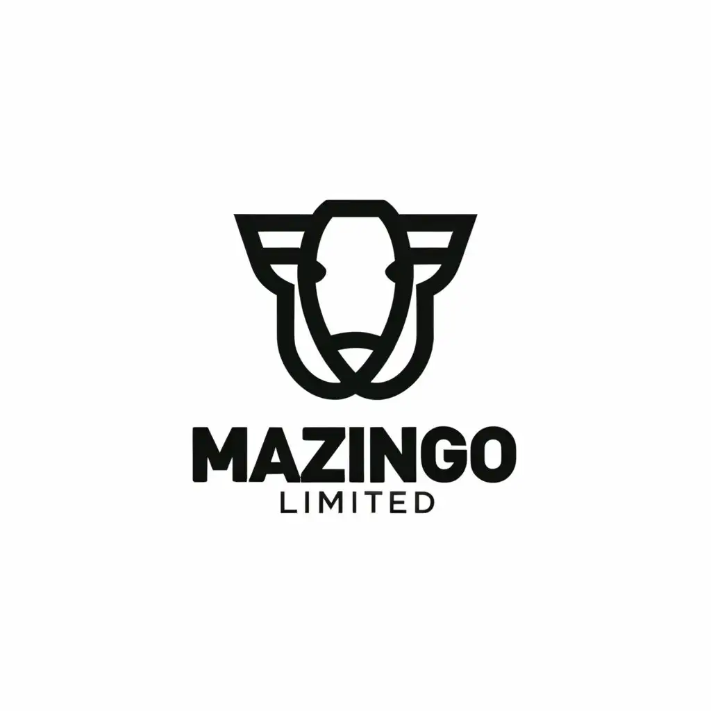 a logo design,with the text "Mazingo Limited", main symbol:Cow ,Moderate,clear background