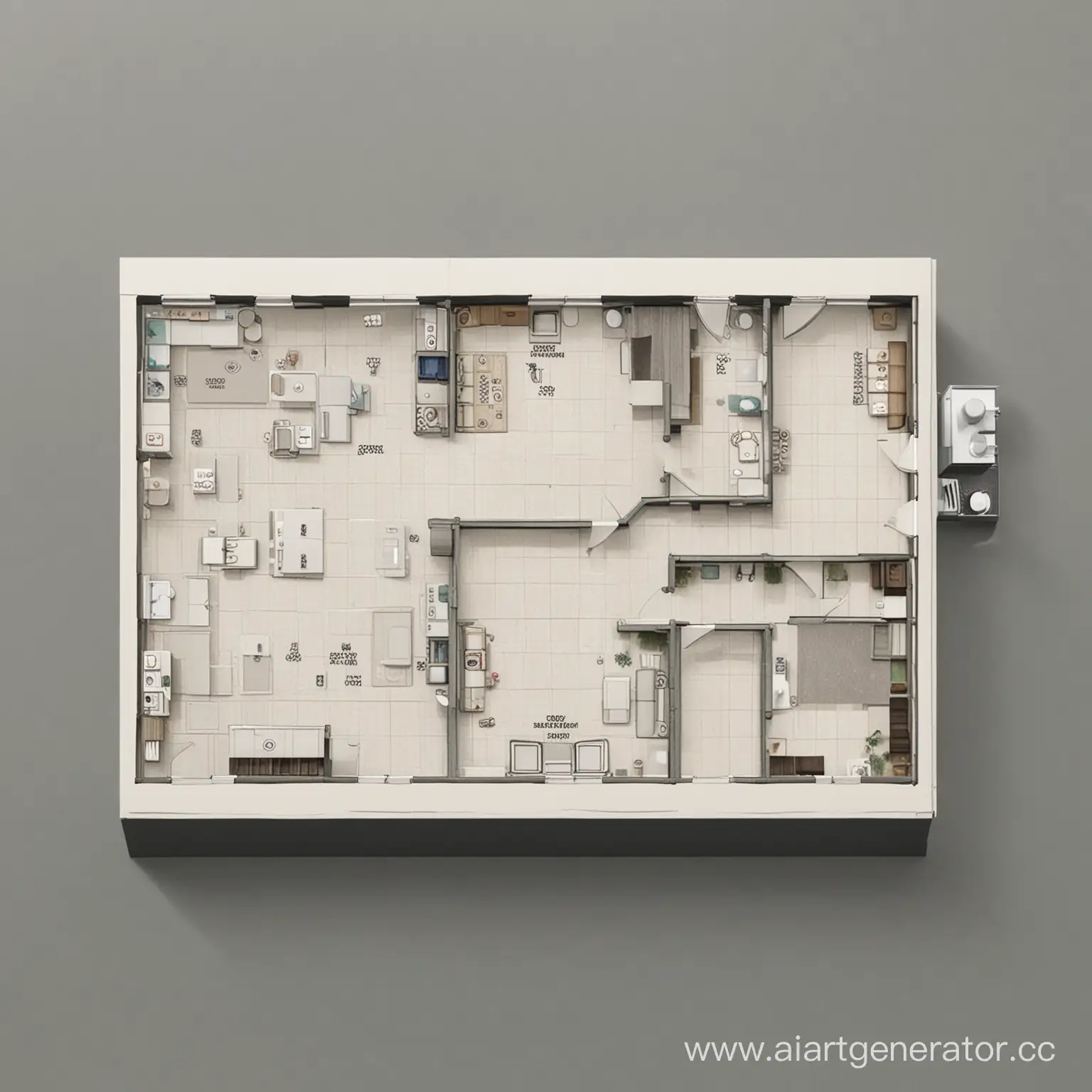 floor plan, 1/100, 500 m square, workshop, wc, cafeteria, green zone, waiting room, store room