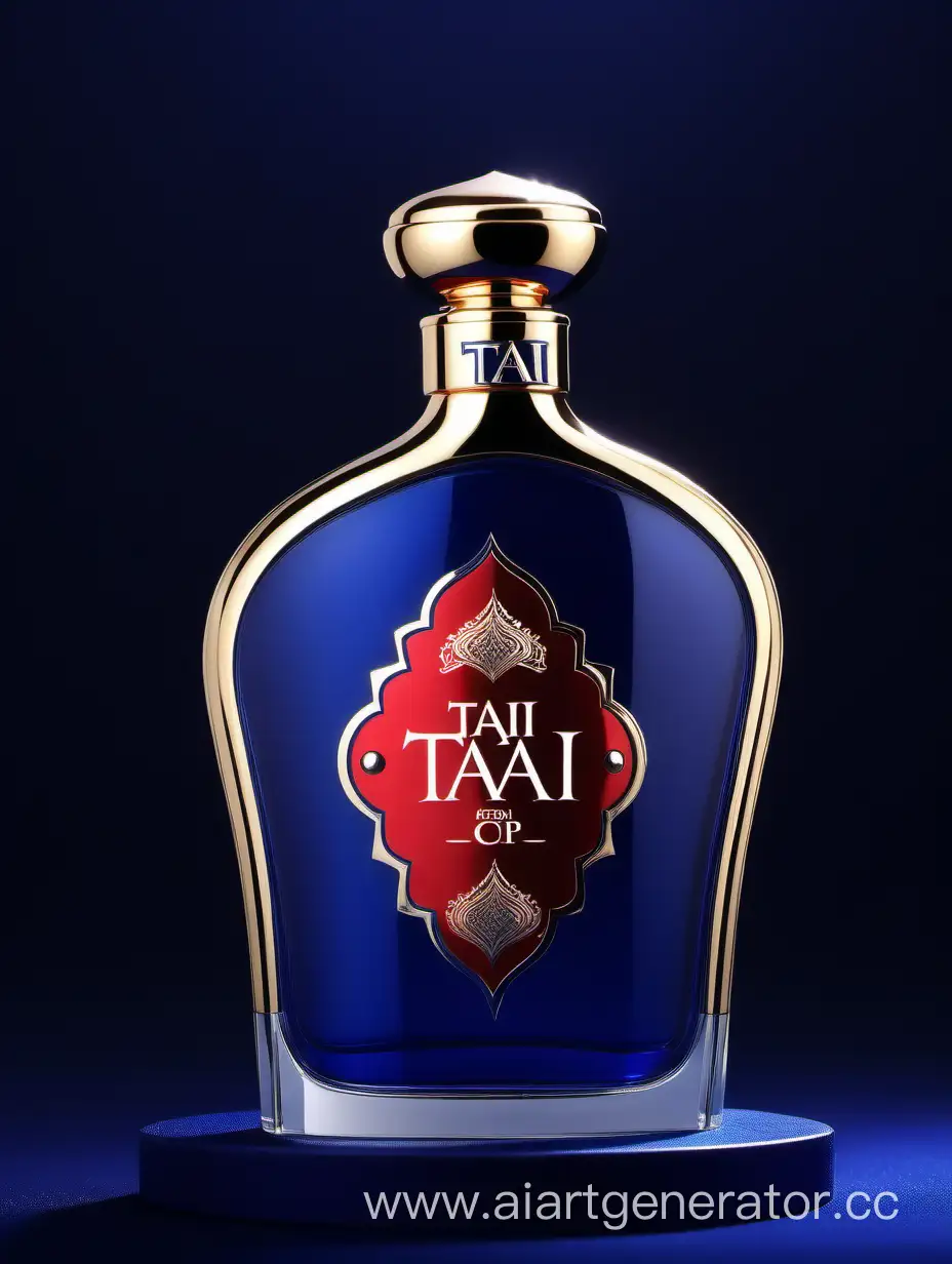 Elegant-Dark-Blue-Red-and-White-Double-Layer-Perfume-with-Zamac-Cop