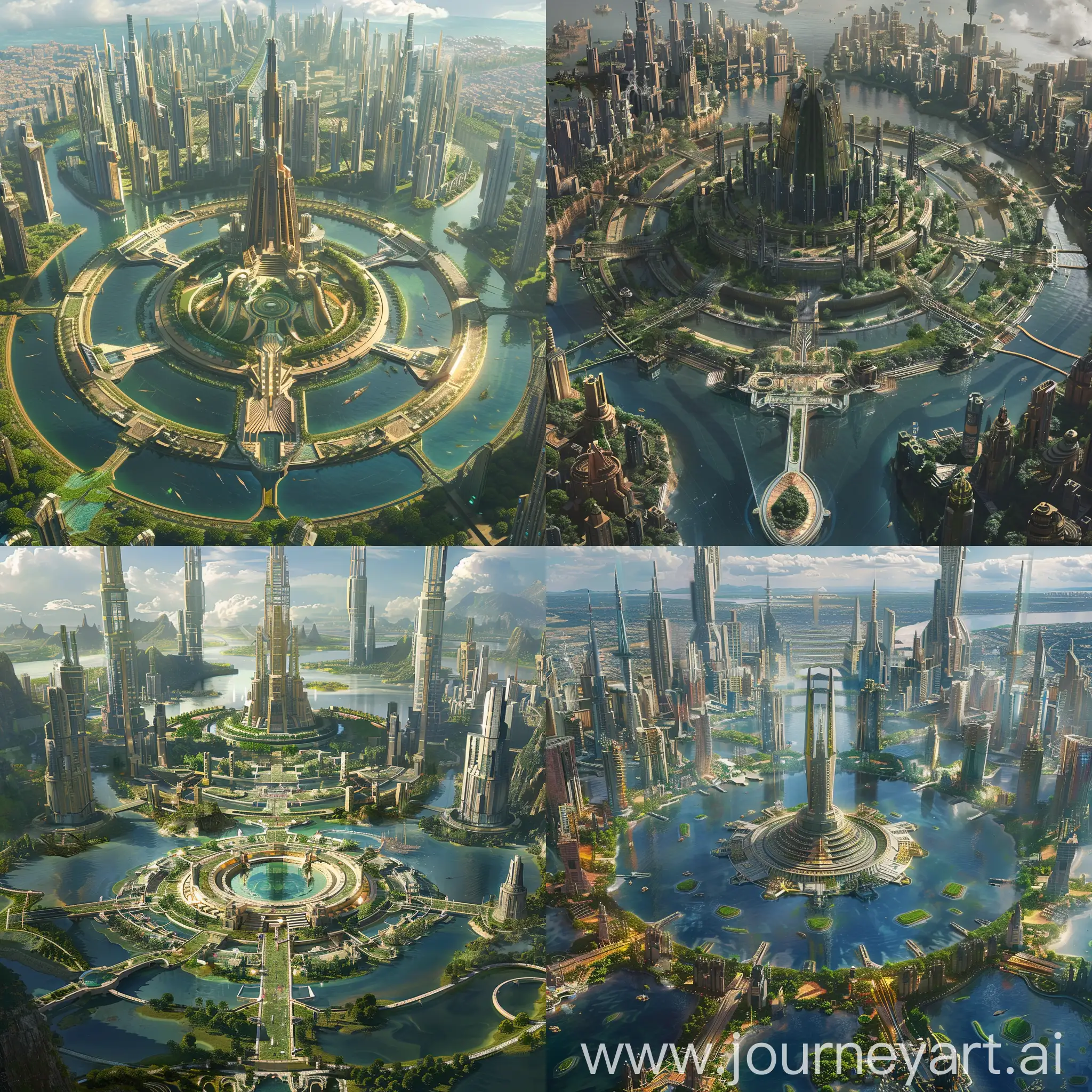 Futuristic-Metropolis-of-Atlantis-with-AfricanInspired-Cultural-Details