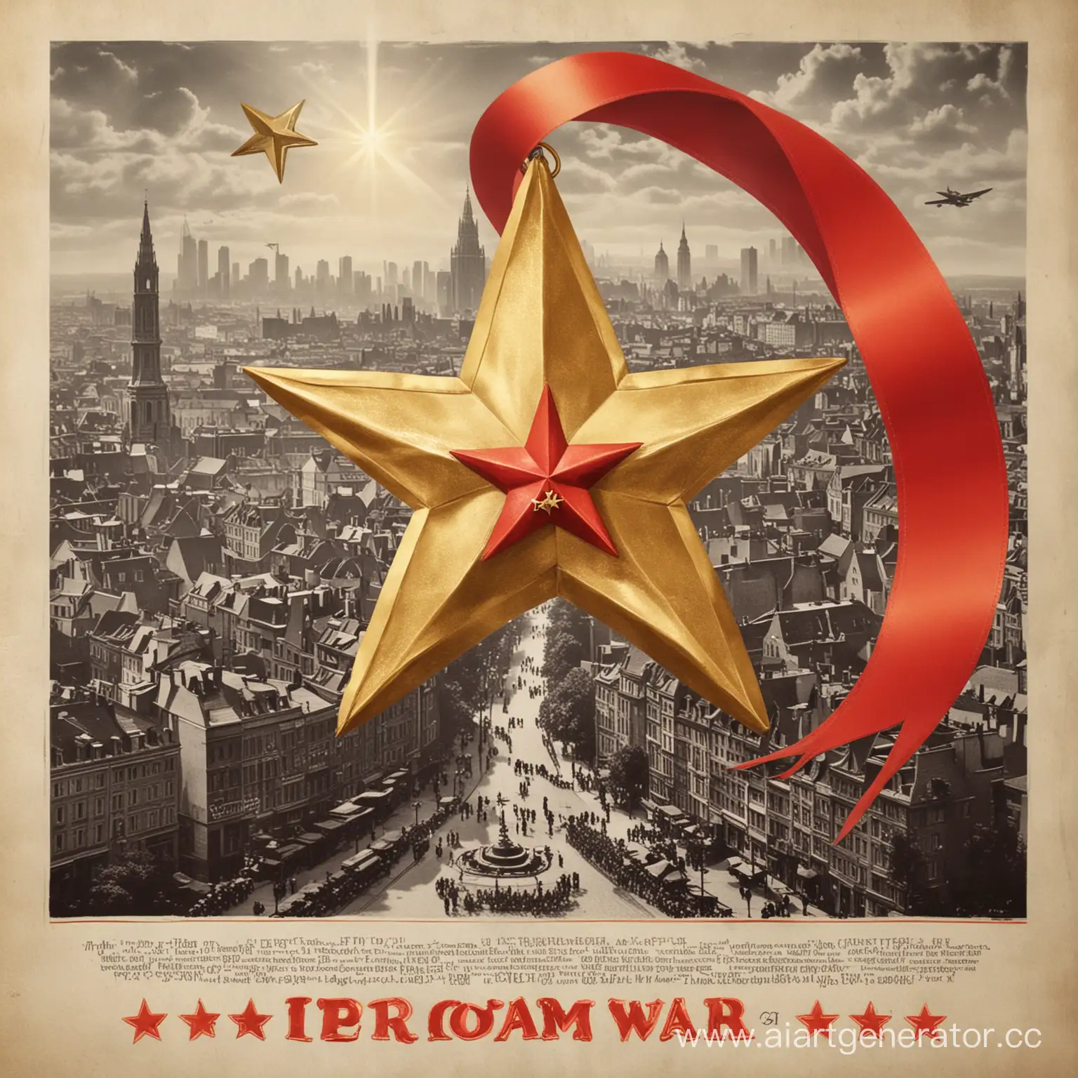 City-Memorial-with-Golden-Star-Tribute-to-World-War-2-Heroes