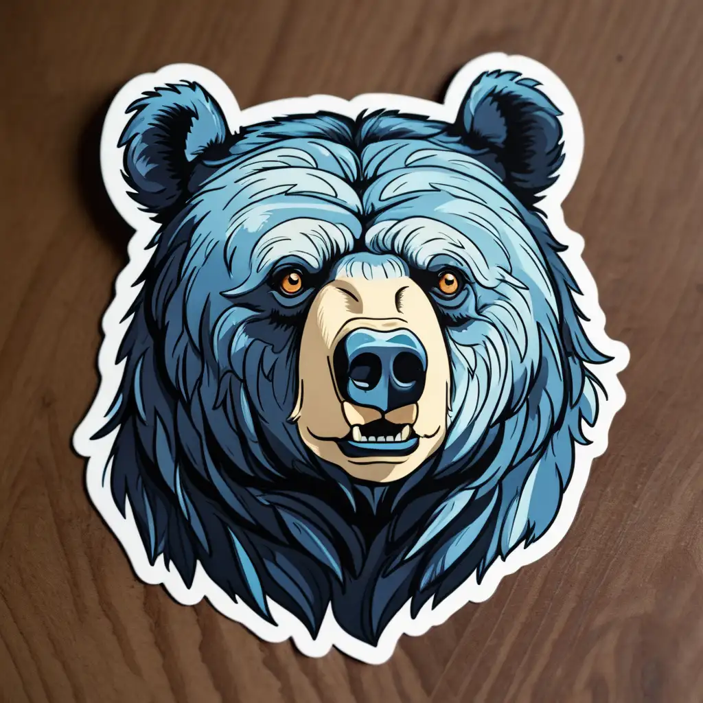 Cute Bear Sticker for Decorating Gadgets and Stationery