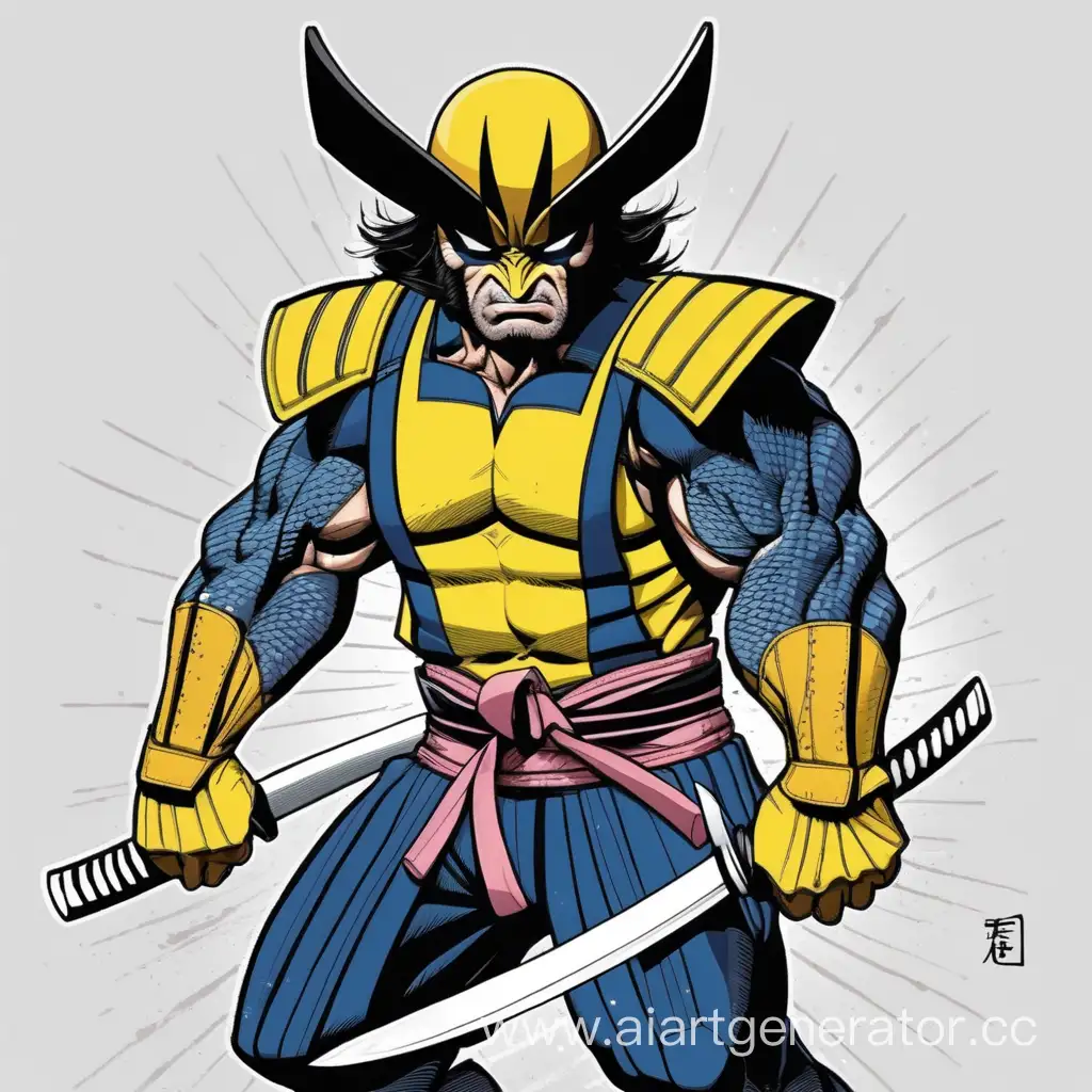 Epic-Showdown-Samurai-Wolverine-in-Battle