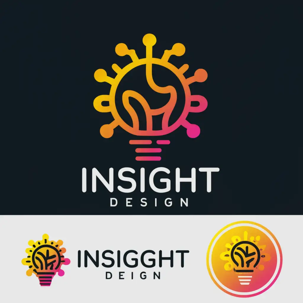 a logo design,with the text "Insight Design", main symbol:Idea,Moderate,clear background