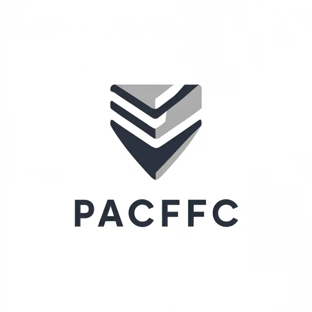 a logo design,with the text "PACIFIC", main symbol:Shield,Minimalistic,be used in Technology industry,clear background