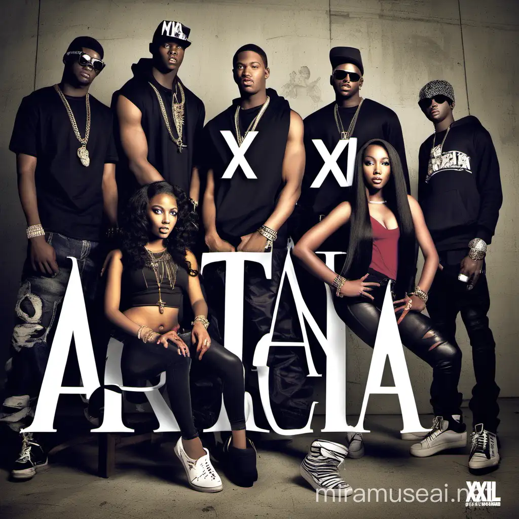 African american Rap group and models freshman class xxl 2015 magazine album cover