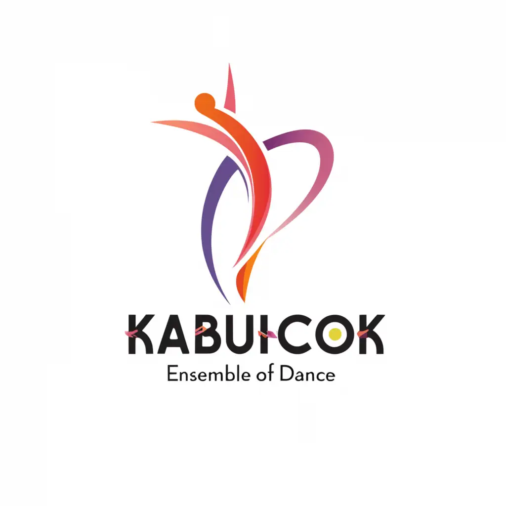 a logo design,with the text "ensemble of dance "Kabluchok"", main symbol:туфелька,Moderate,be used in Education industry,clear background