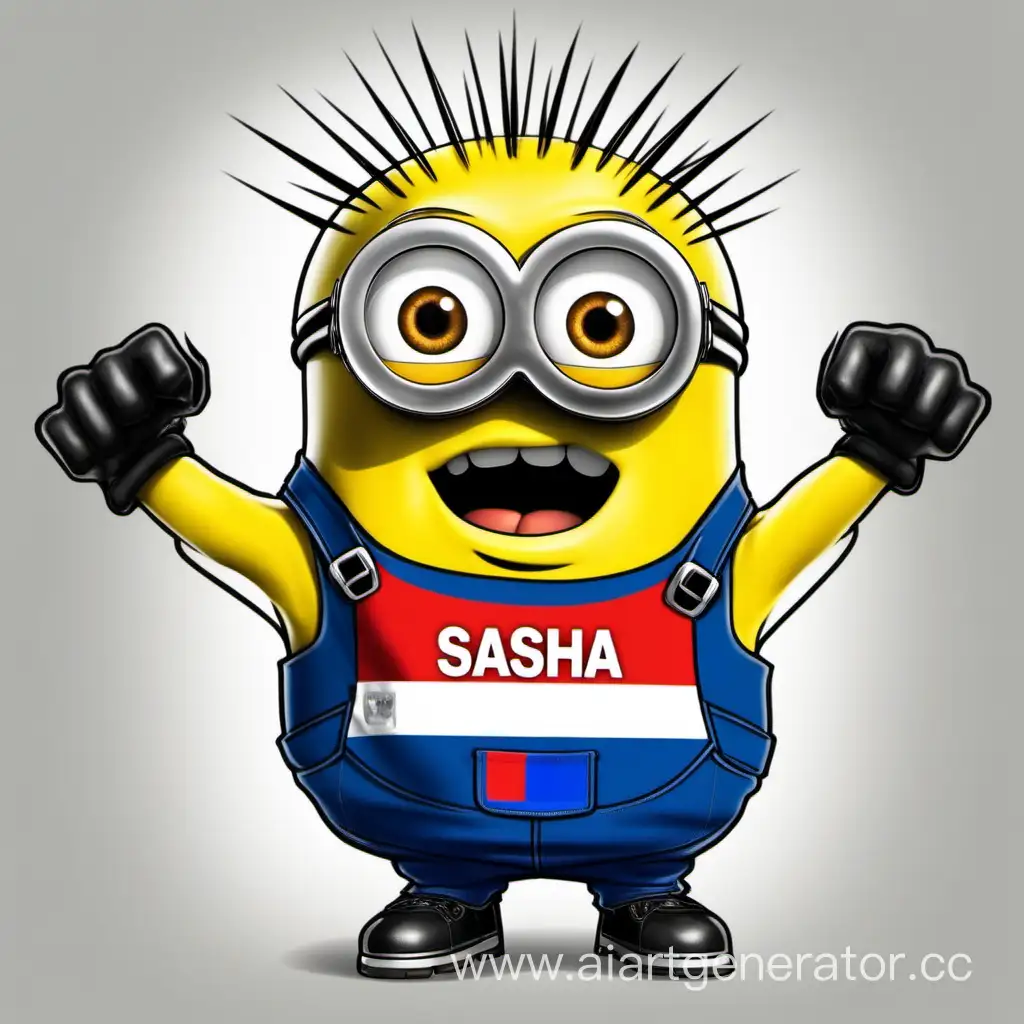 Muscular-Minion-Sasha-Proudly-Wearing-Russian-Flag-TShirt