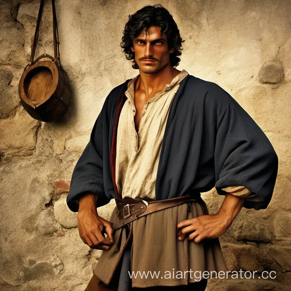 Italian, peasant, Middle Ages, hunk
