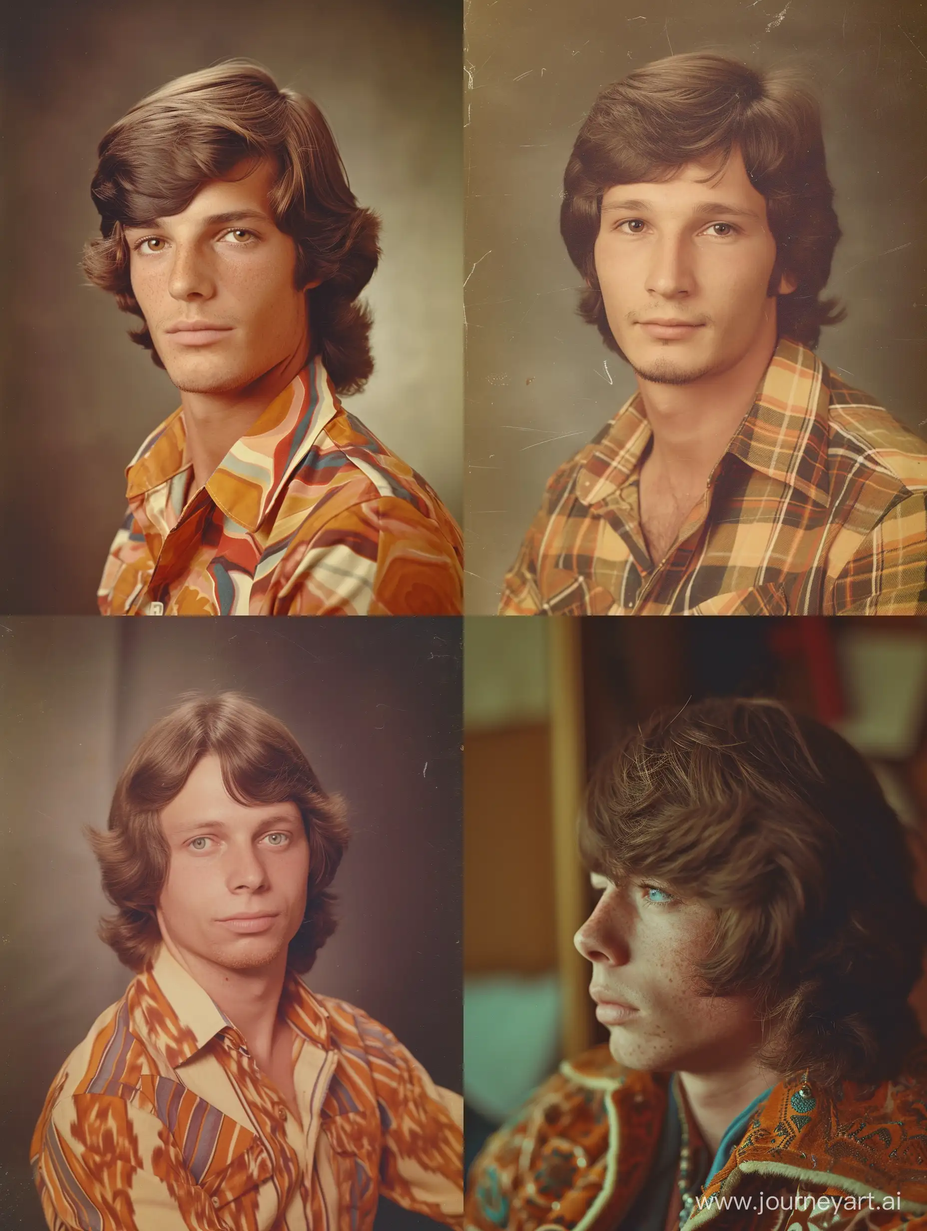 vintage 70s candid photo of a man, __70s/men/70s_types_men__ type, __70s/colors/70s_realhairc__ __70s/men/70s_men_hair__, wearing __70s/men/70s_daily_men_clothing__, (__70s/Locations/70s_shops__), soft lighting, high quality, film grain, Fujifilm XT3 <lora:add_detail:0.8> <lora:LowRA:0.8>

