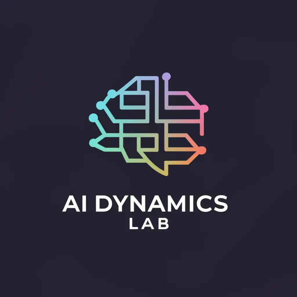 a logo design,with the text "AI Dynamics Lab", main symbol:AI,Moderate,be used in Technology industry,clear background