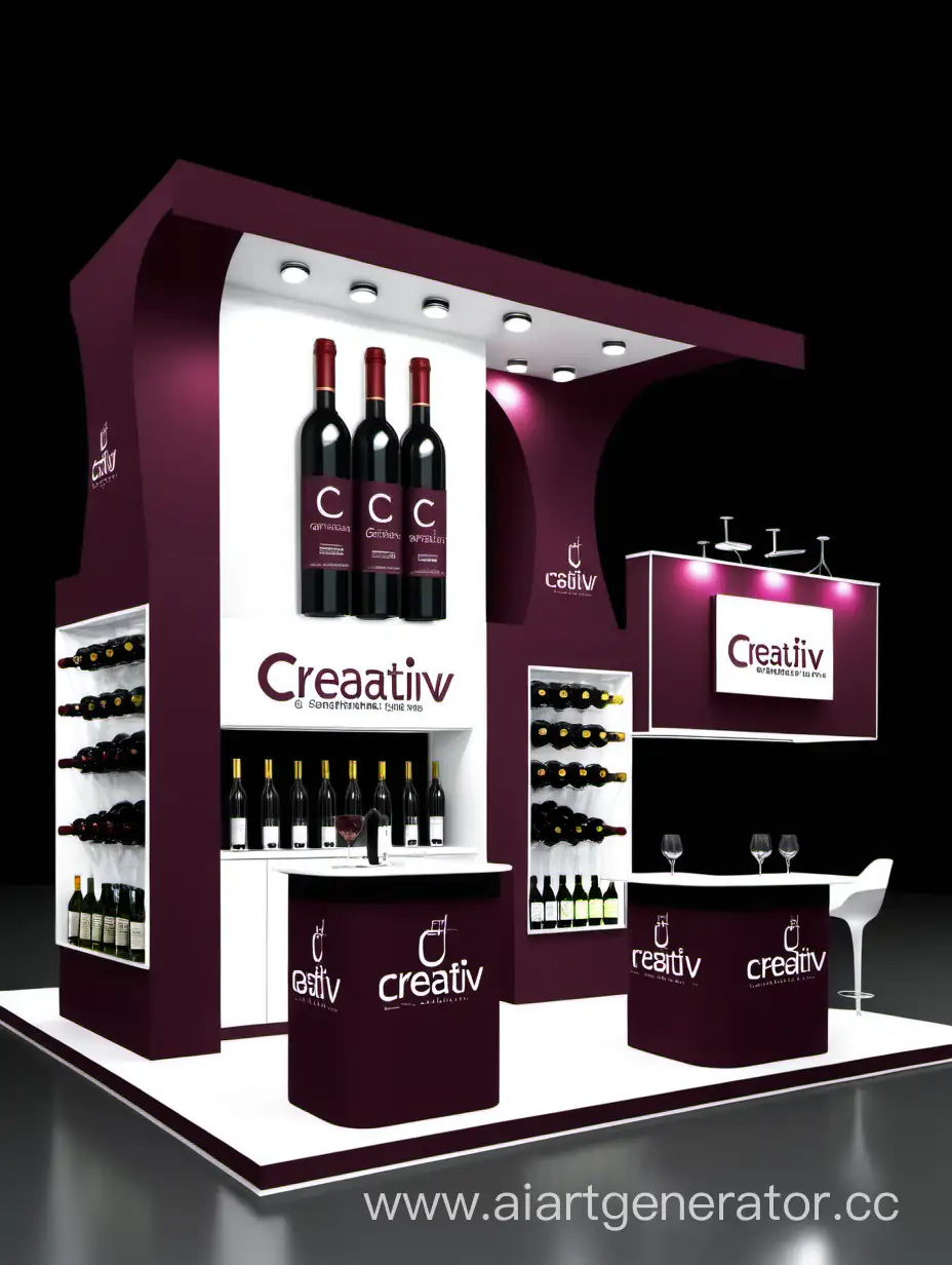 Creative-Wine-Showcase-at-Exhibition-Stand