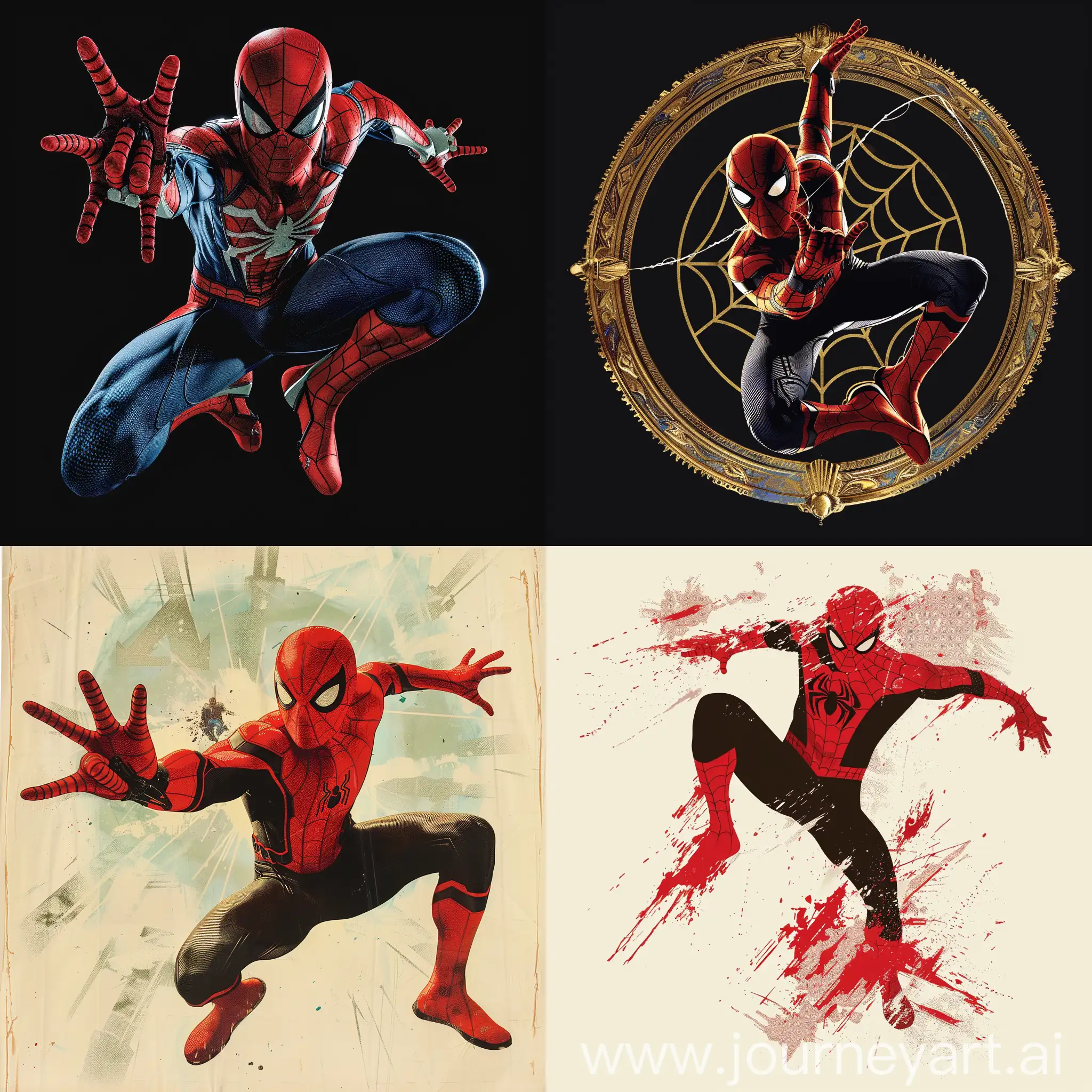 Generate monograms with Spider-Man's movements
