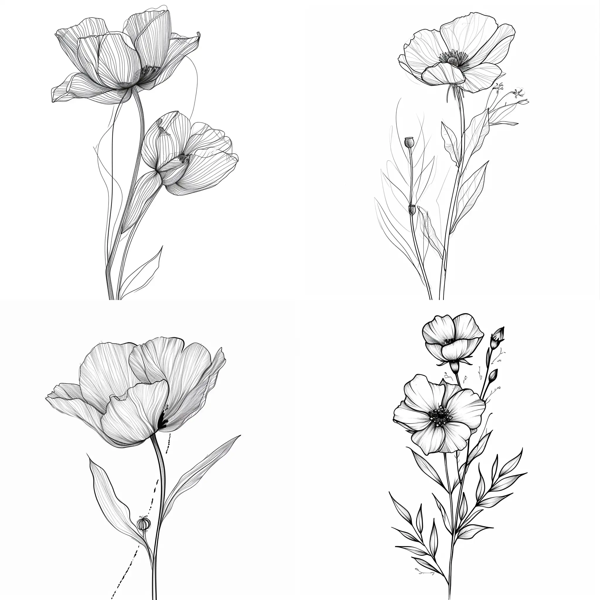 Botanical-and-Flower-One-Line-Art-V6