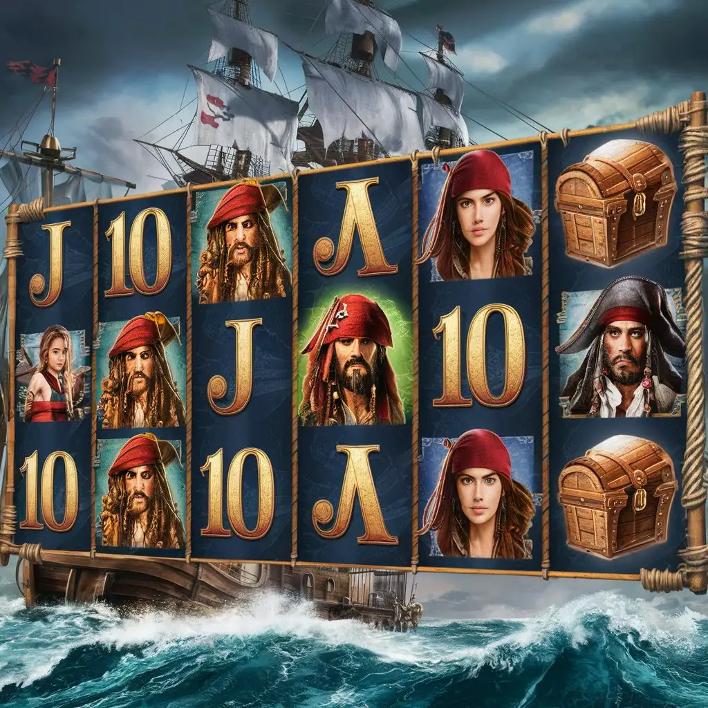 Caribbean Pirates Playing Slot Machines Swashbuckling Adventure in the Casino
