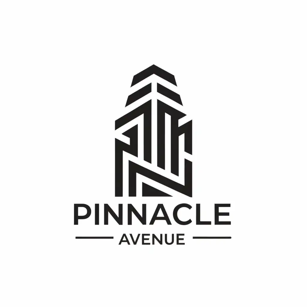 a logo design,with the text "Pinnacle Avenue", main symbol:pinnacle in shape of building,Moderate,be used in Construction industry,clear background