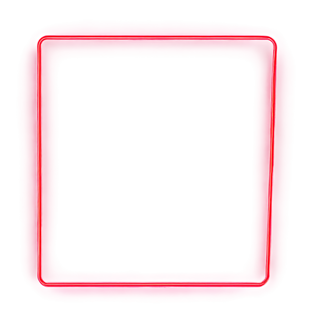 red neon frame