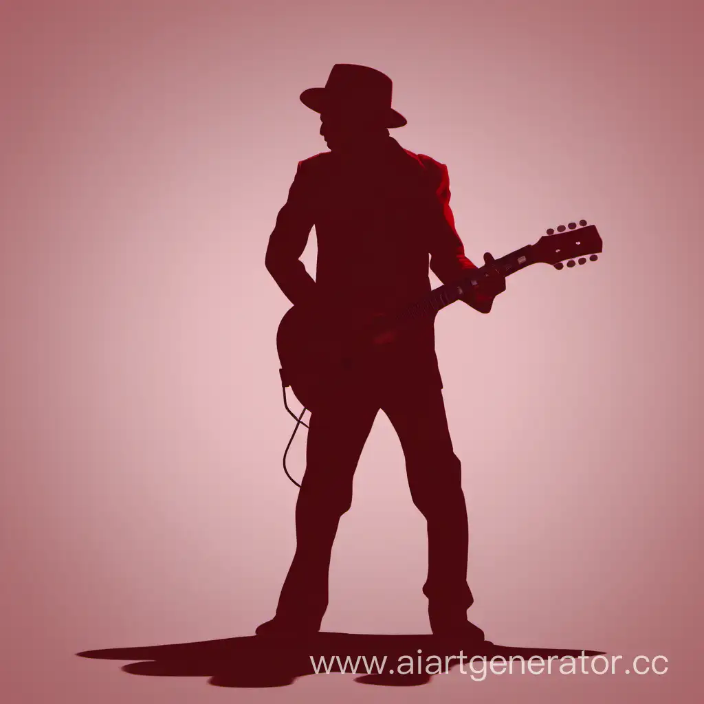 Enchanting-Red-Silhouette-Playing-Guitar-at-Sunset