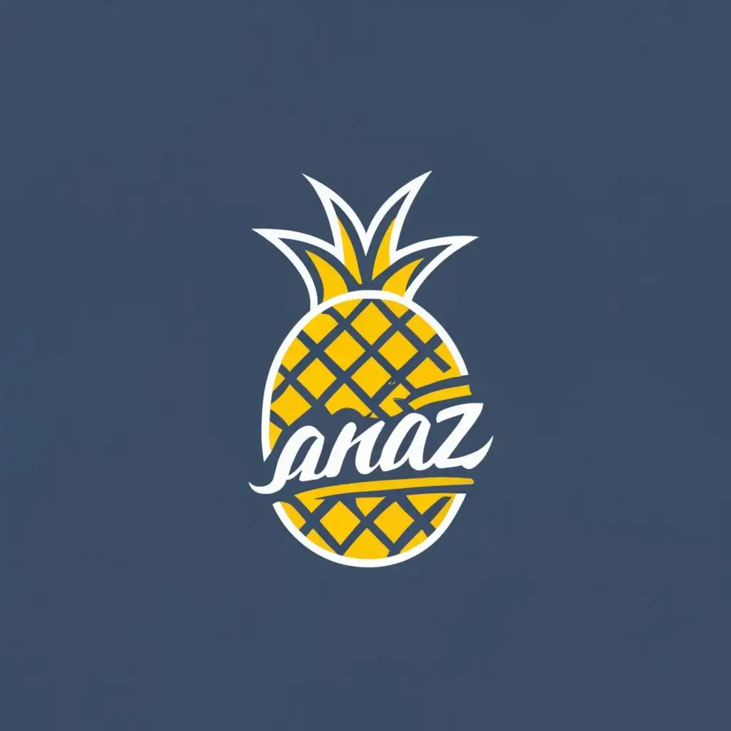 LOGO-Design-for-Anaz-Playful-Pineapple-with-Typography-for-the-Education-Industry
