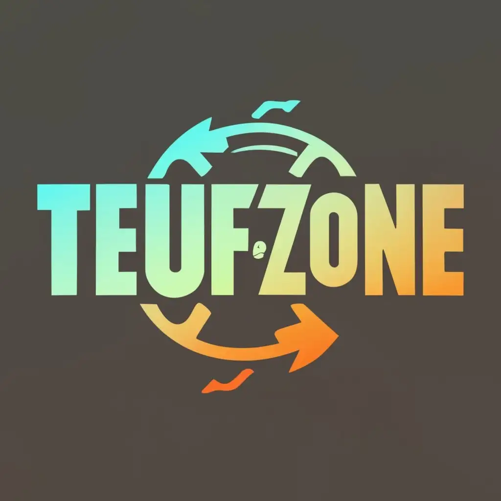 LOGO-Design-For-TEUFZONE-Cyberpunk-Gaming-Sprite-with-Striking-Typography