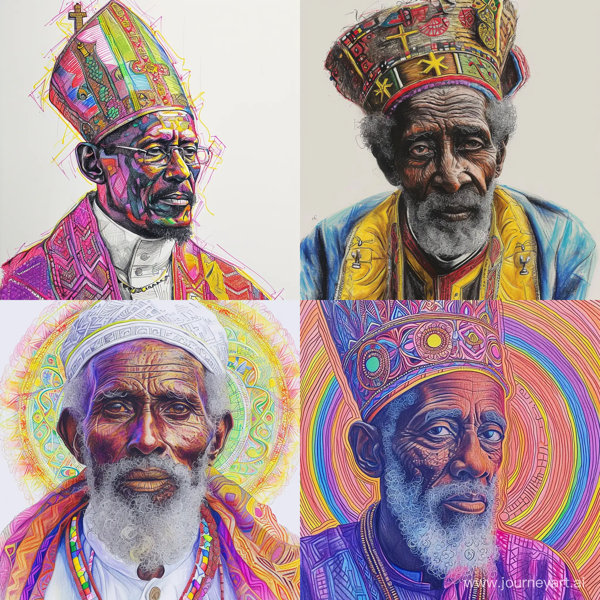 Vibrant-Ethiopian-Bishop-Colorful-Drawing-Celebrating-Cultural-Richness