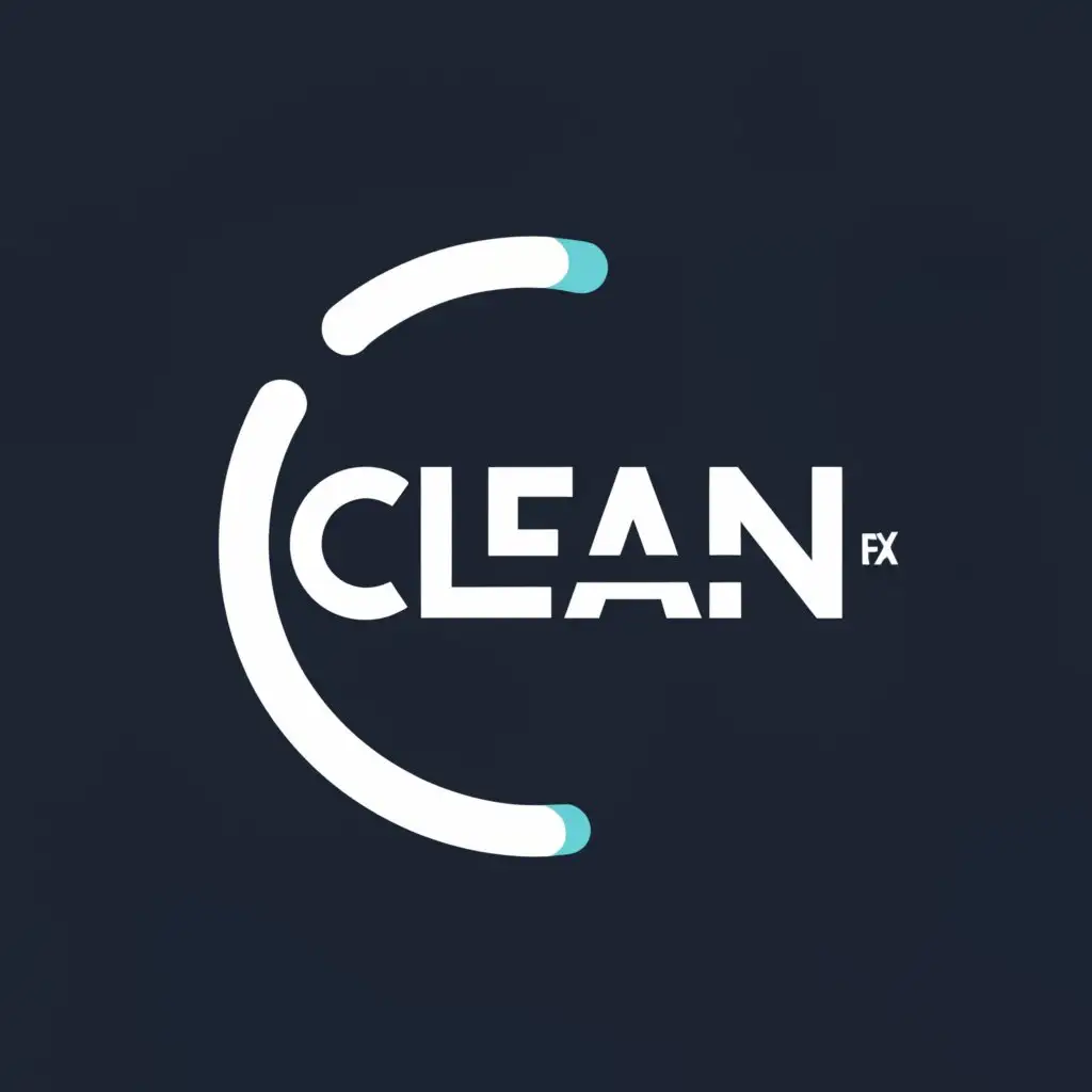 a logo design,with the text 'Clean-FX', main symbol:round with a single letter,Moderate,#00A69C background 