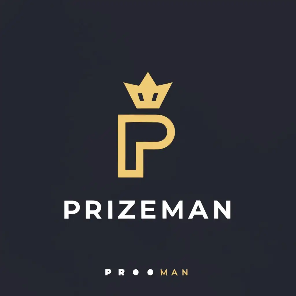 a logo design,with the text "Prizeman", main symbol:it is a company related to online gambling, casino and money,complex,clear background