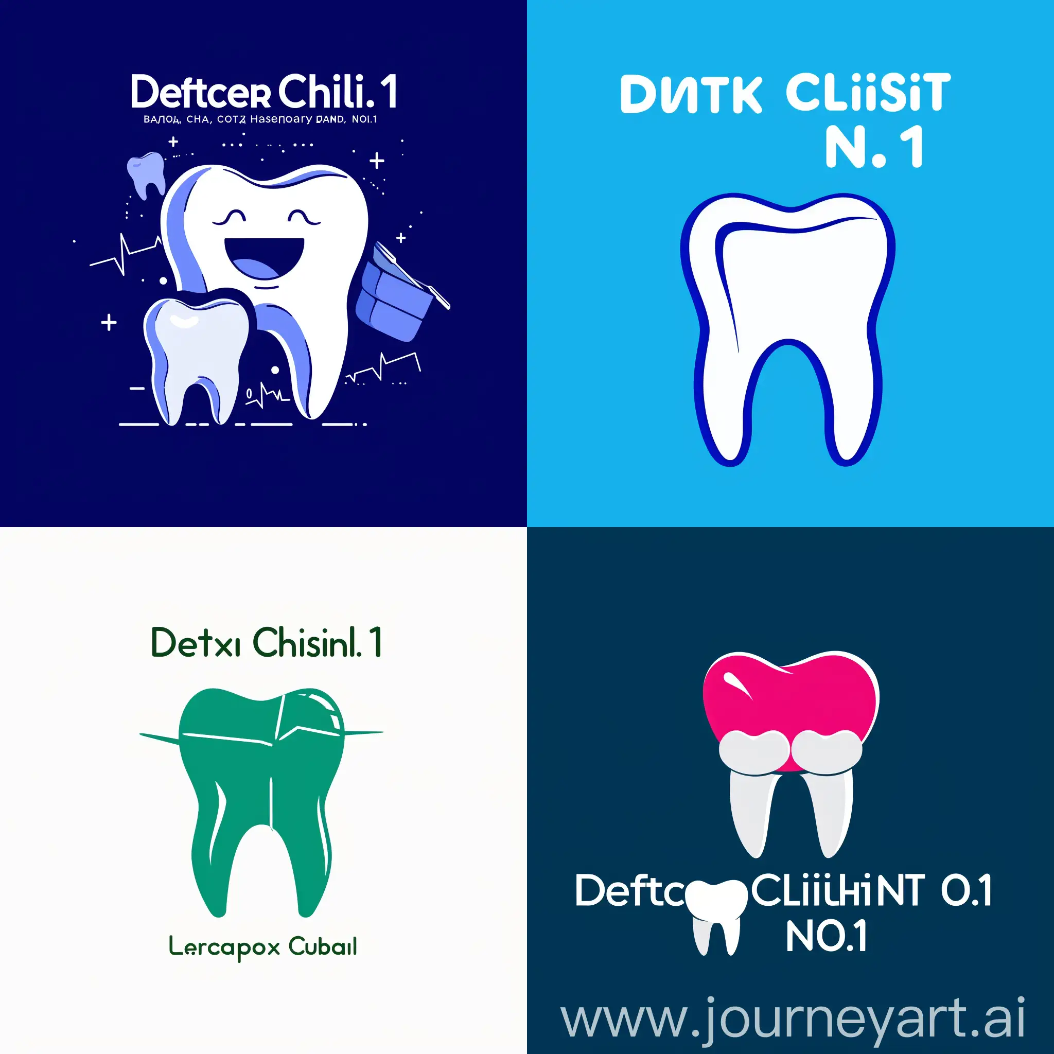 Создай логотип для Телеграм канала с названием "Стоматологическая поликлиника №1", логотип должен отражать стоматологию.