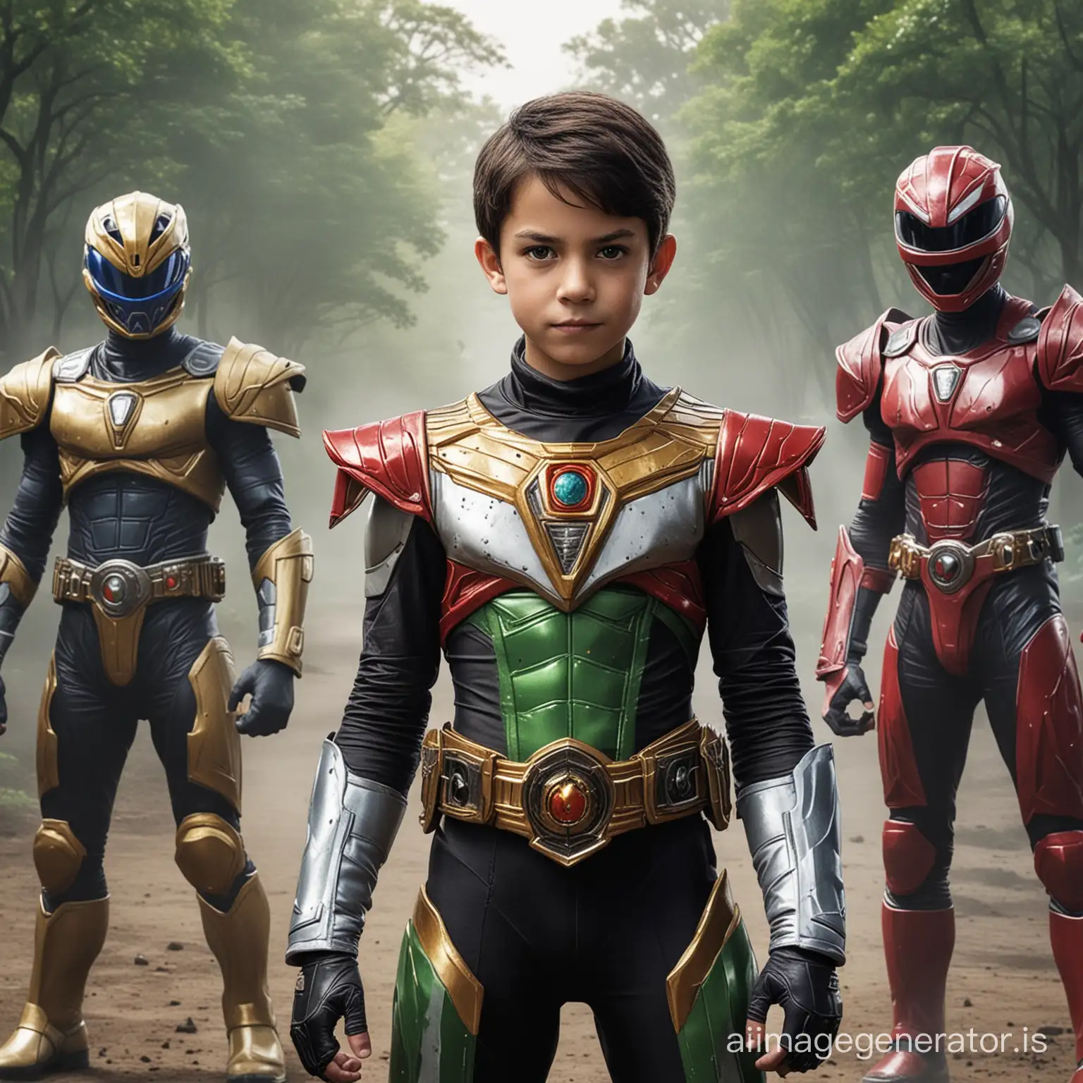 10-year-old boy on the power ranger team who is secretly an evil traitor working with alien invaders