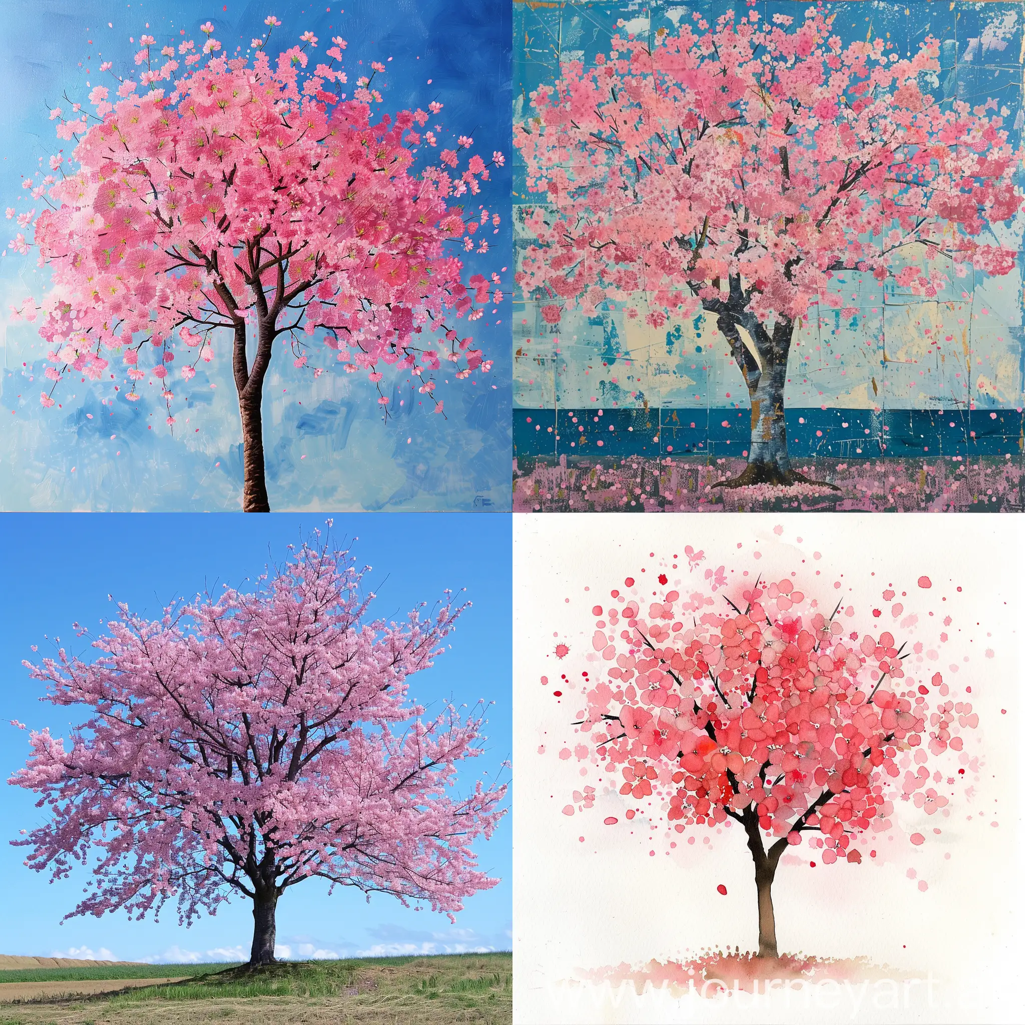 Vibrant-Cherry-Blossom-Tree-in-Square-Format