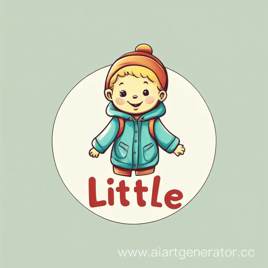 Нарисуй логотип для детского магазина одежды с названием "little"