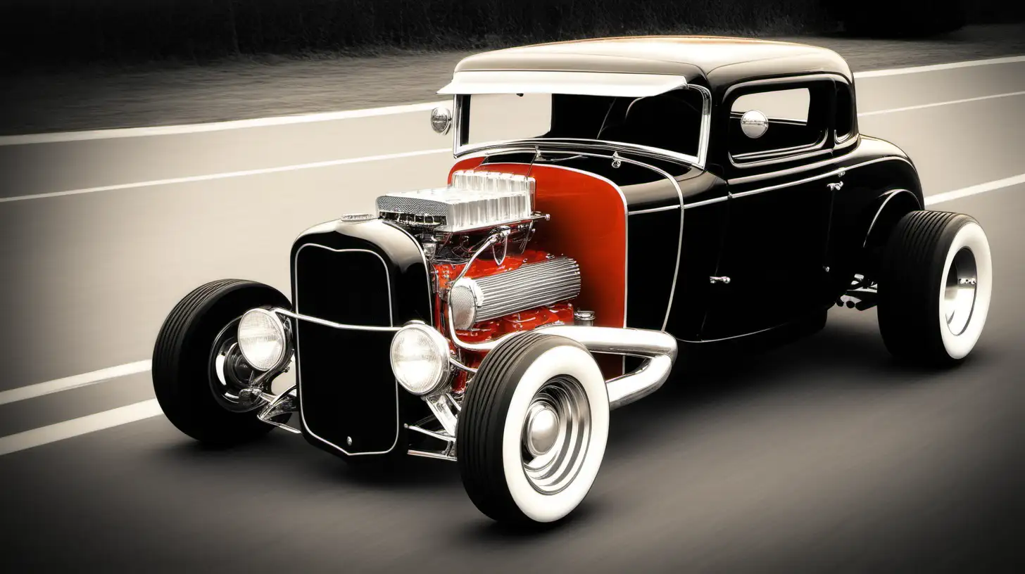 hotrod old classic retro

