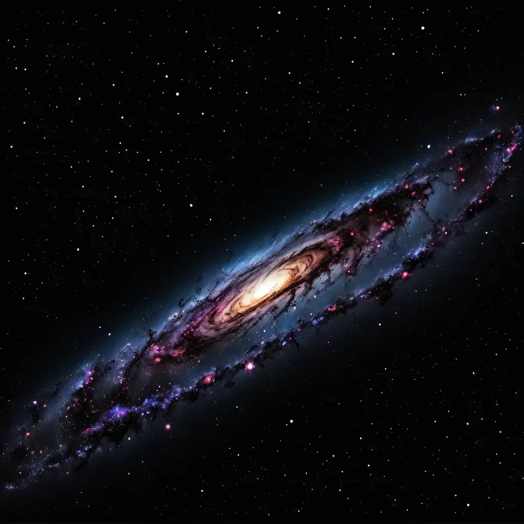 Deep Black Galaxy Background with Ultra Detail